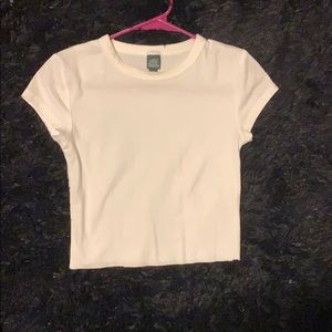 White crop top